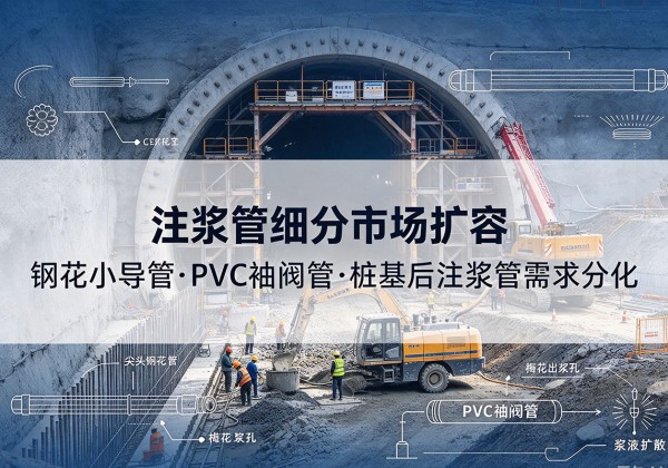 利川注浆管细分市场扩容，隧道钢花小导管、PVC 袖阀管、桩基后注浆管需求分化